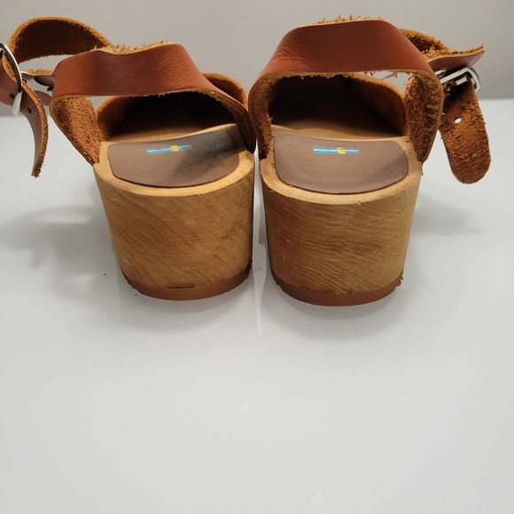 MIA Sofia Luggage Wooden Clogs Size EU 39/US 8.5 - Picture 6 of 9